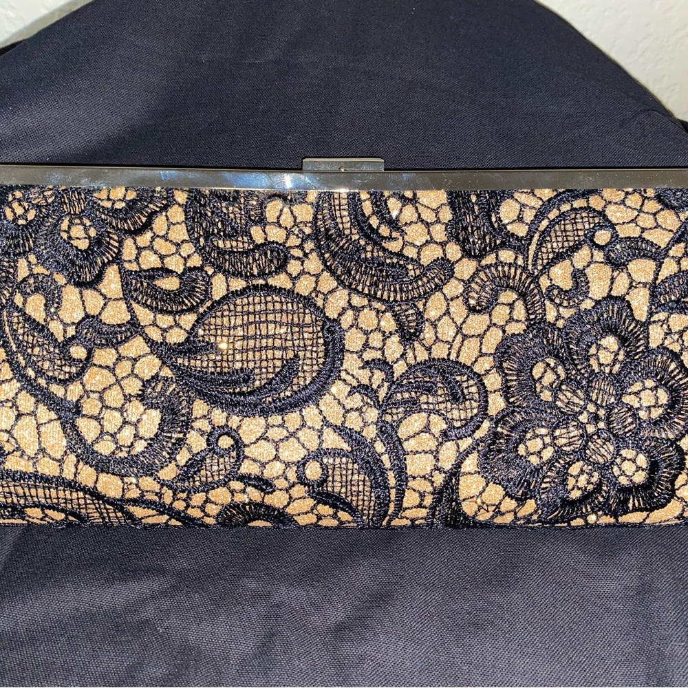 Black and gold clutch